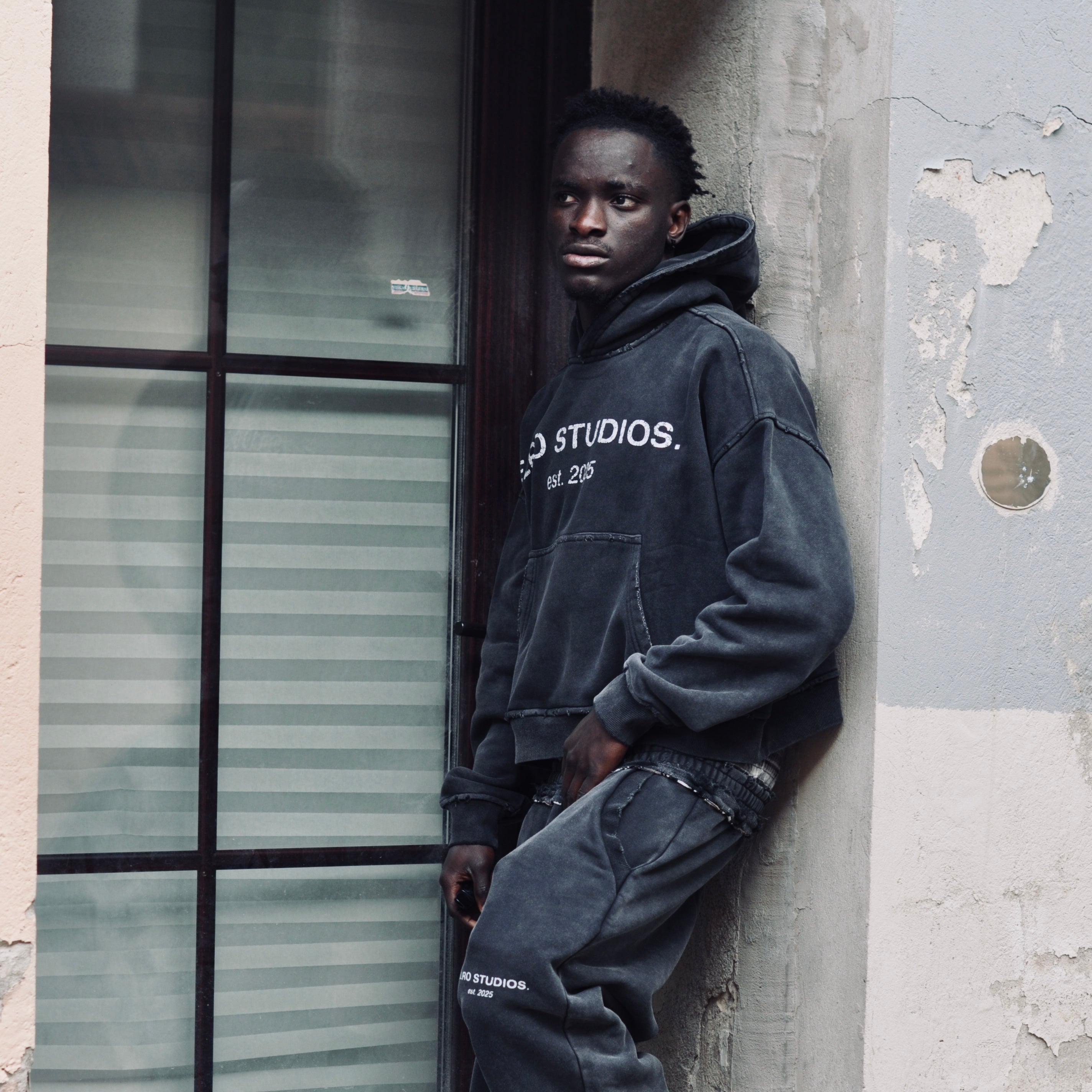 Washed Black Hoodie