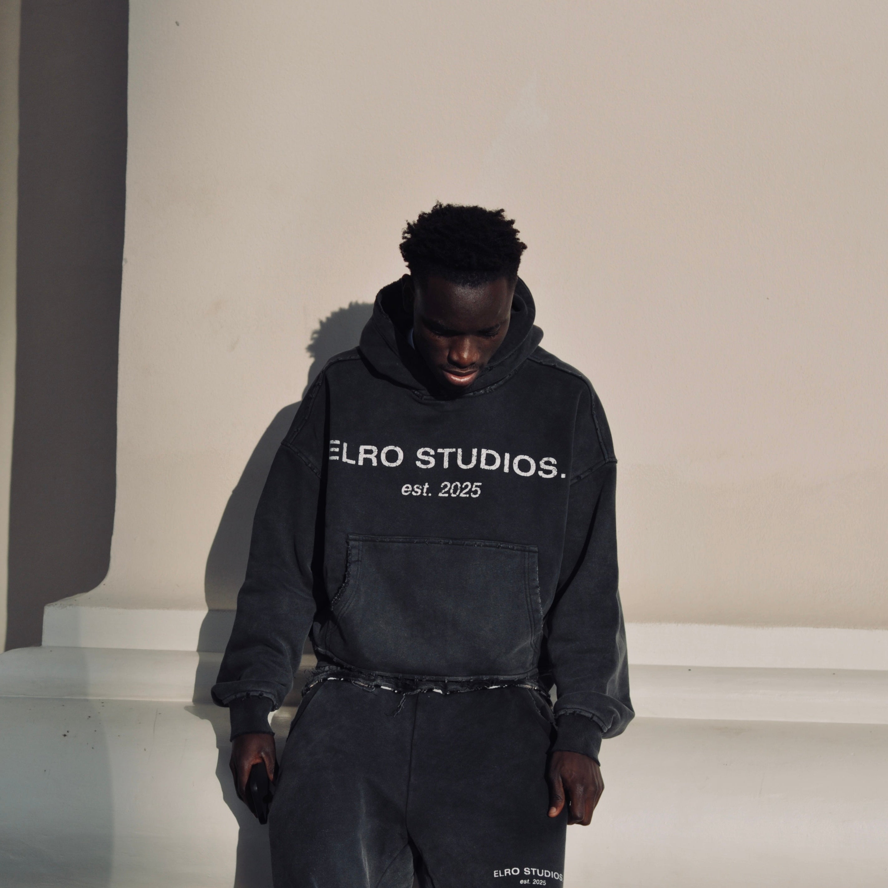 Washed Black Hoodie