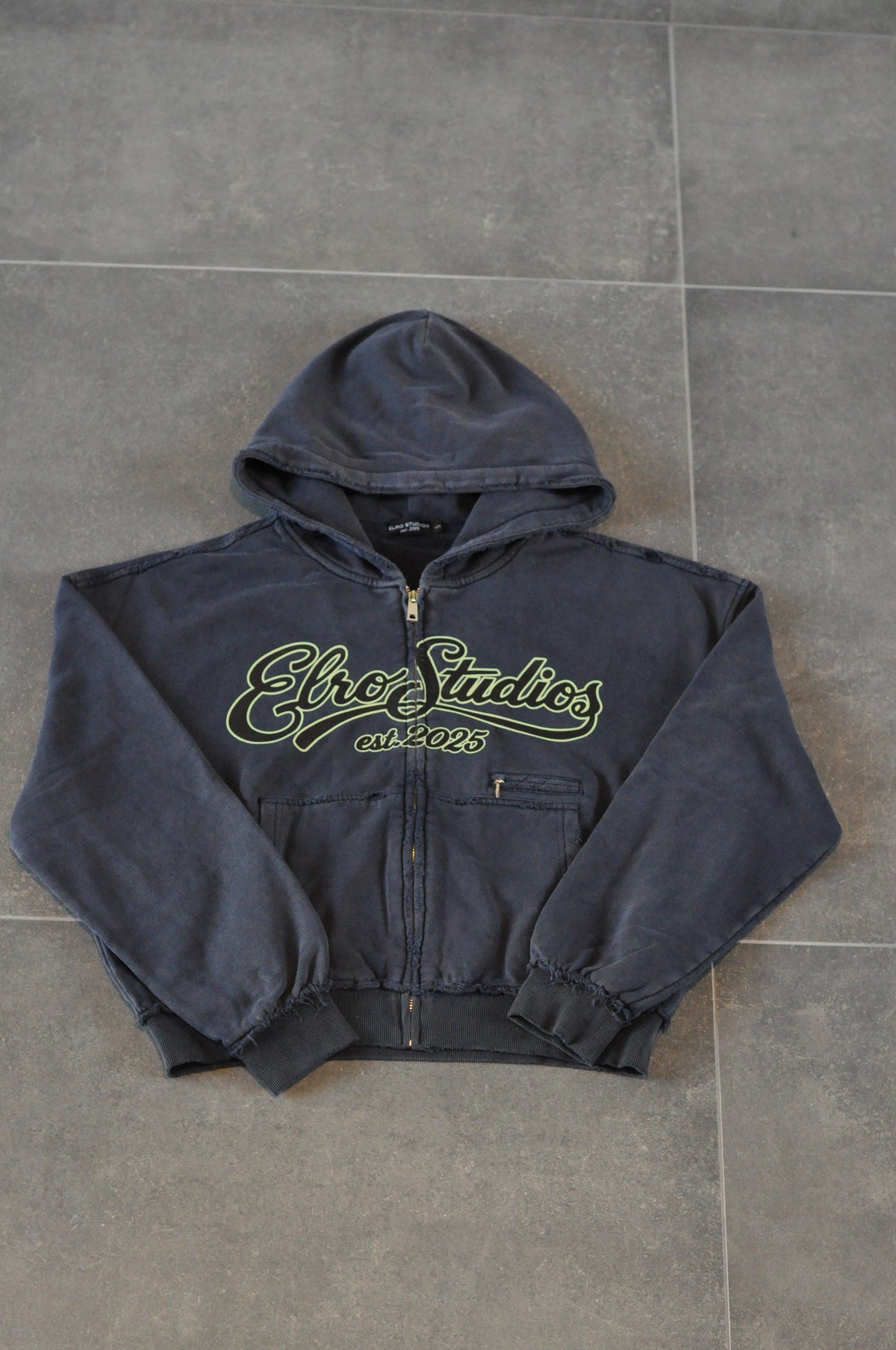 Navy Zip Hoodie