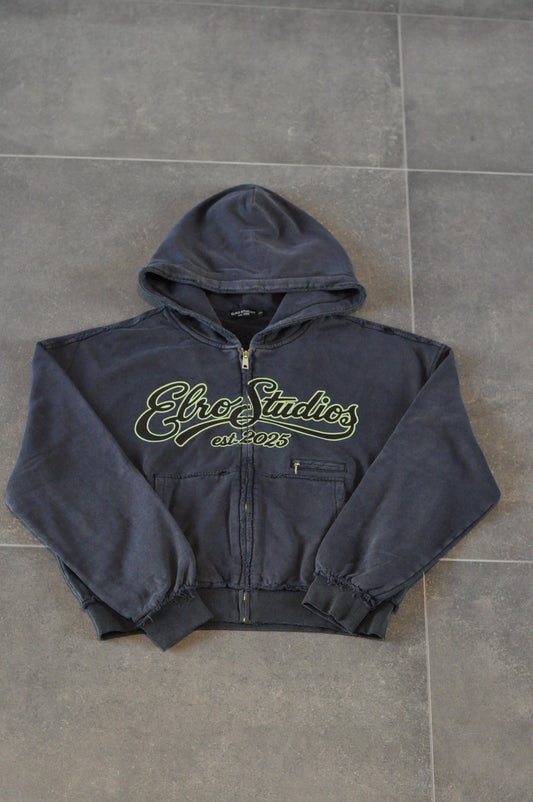 Navy Zip Hoodie