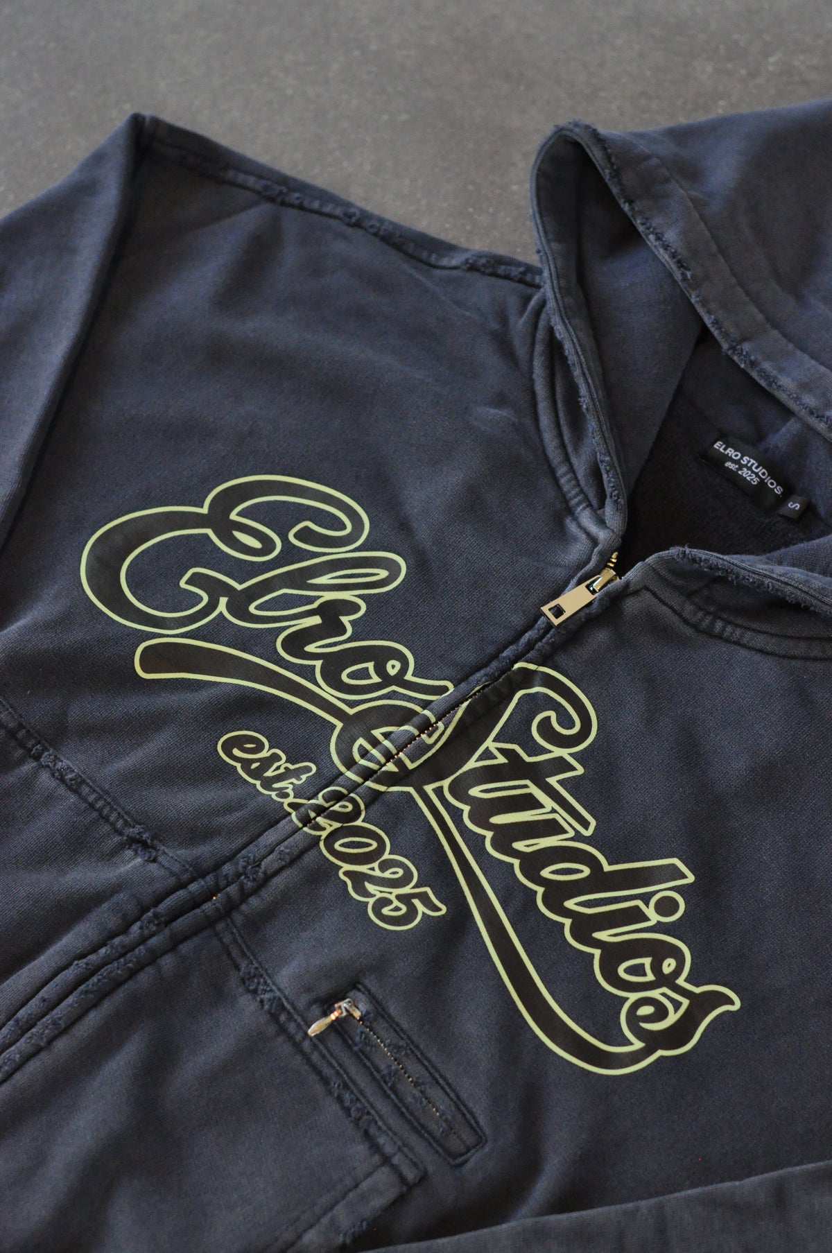 Navy Zip Hoodie